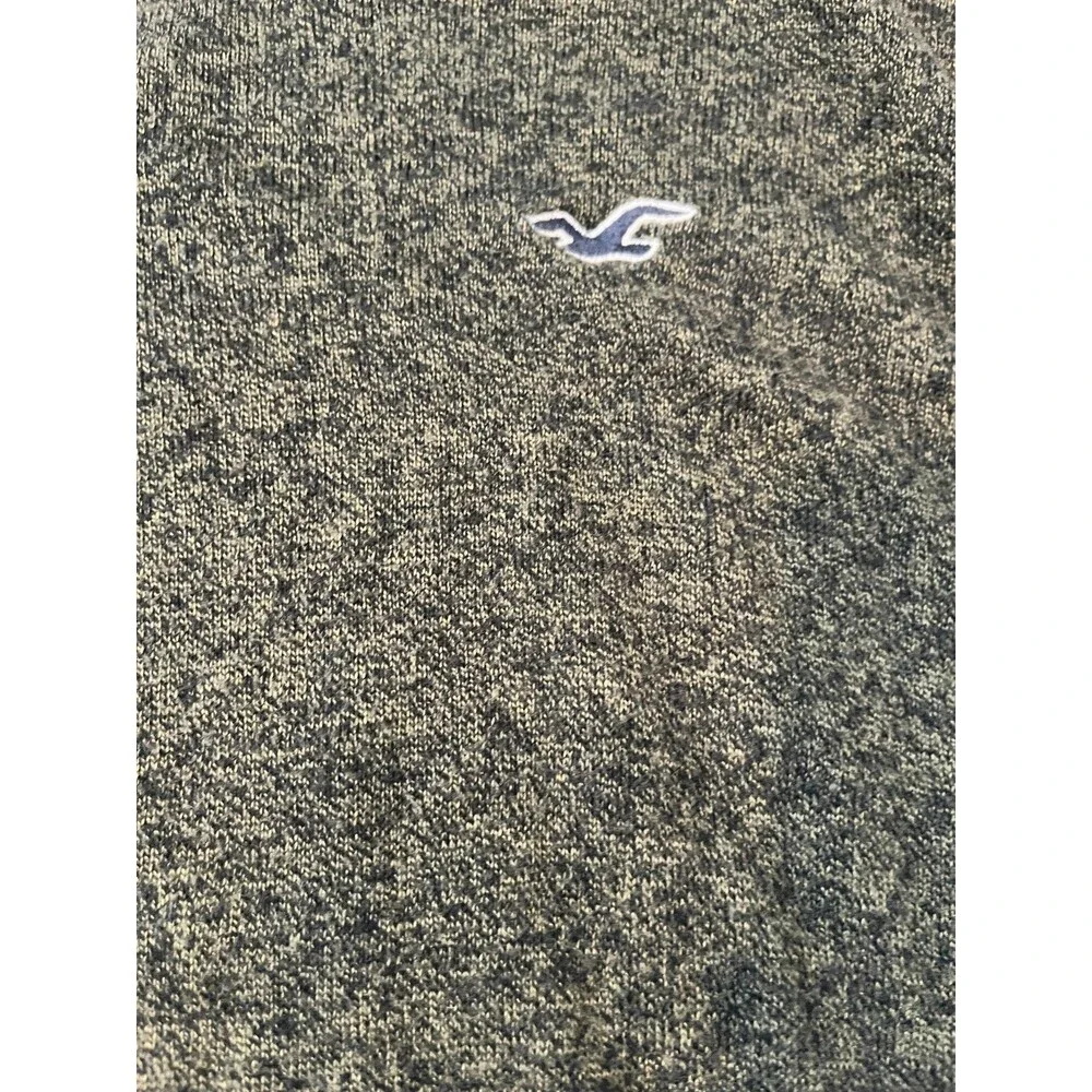 Hollister California Olive Green Heathered Crewneck Sweater S